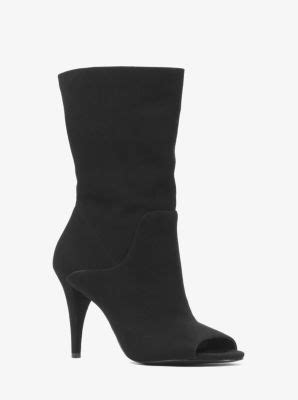 michael michael kors elaine leather open toe boot|MICHAEL Michael Kors Women's Elaine Open.